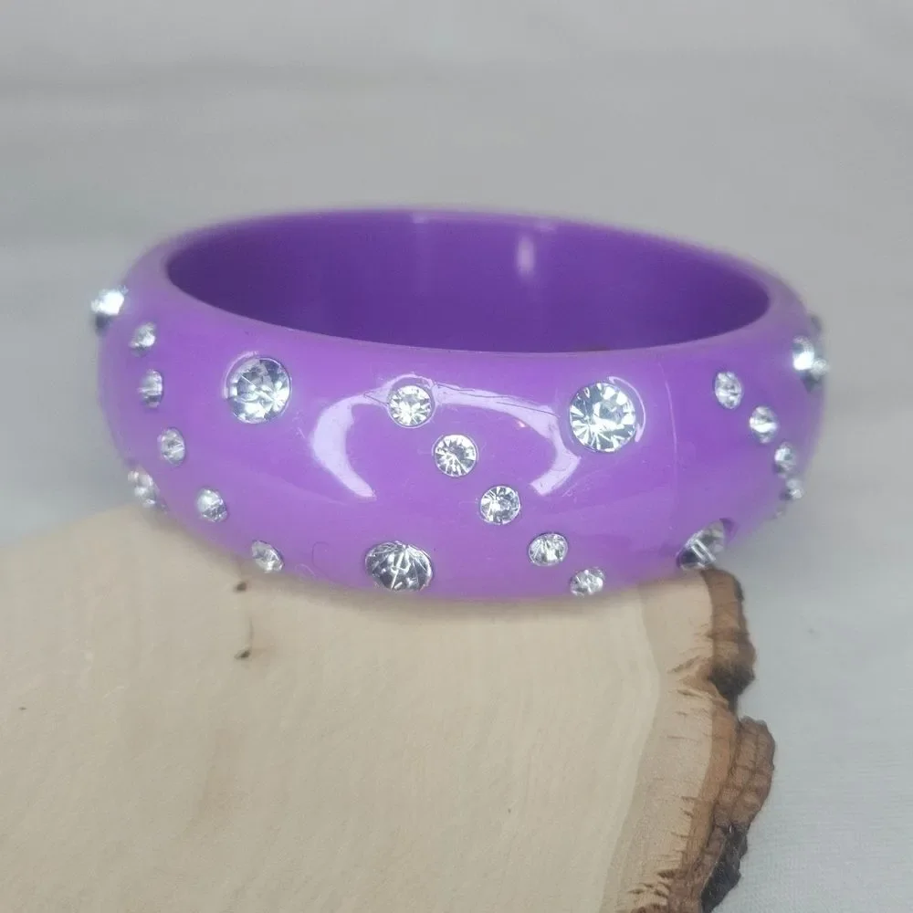 Chunky Rhinestone Bangle Bracelet NWT